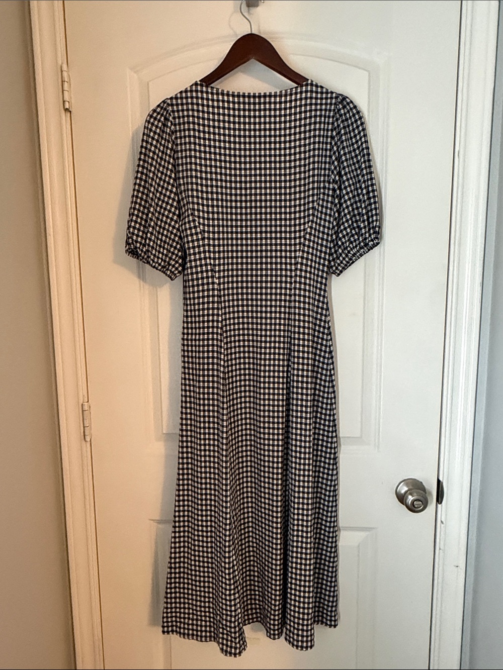 Forever New Black and White Gingham Maxi Dress - Picture 2 of 5
